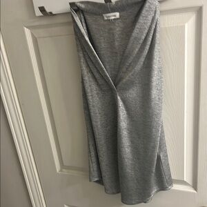 Gray Draped Top by Calvin Klein